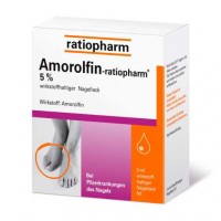 Лак для ногтей от грибковых инфекций AMOROLFIN-ratiopharm 5% wirkstoffhalt. Nagellack 3 мл RatioPharm